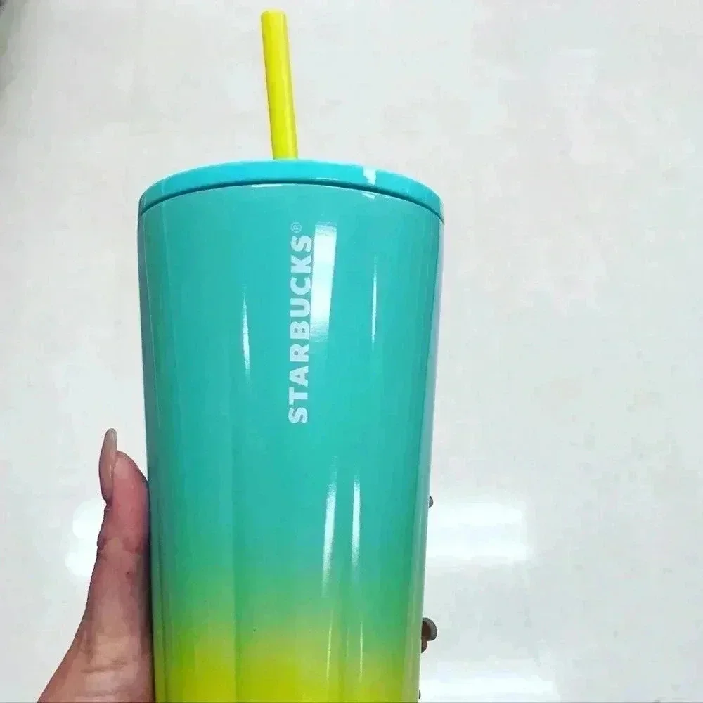Starbucks Summer 2021 Ombré Yellow Tumbler Cup
